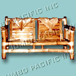 Bamboo sofa with crafted design